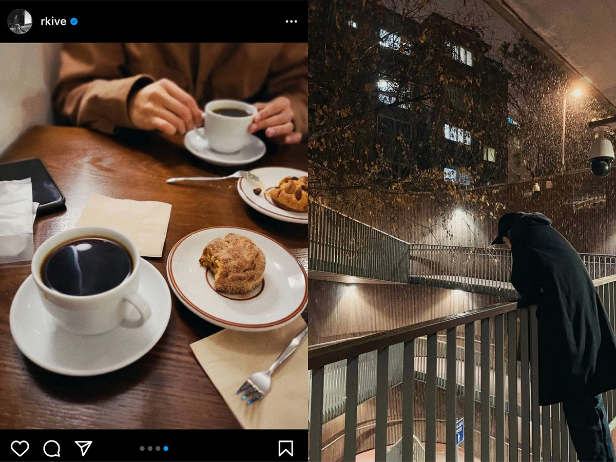 BTS隊長RM用一杯咖啡的照片拯救了咖啡廳的業績。 圖：翻攝自IG