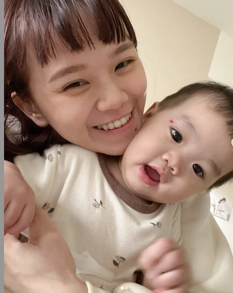 YouTuber陳彥婷與老公巨人育有一子「小黃金」。 圖：翻攝陳彥婷IG