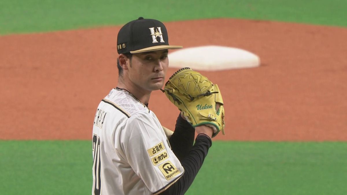 北海道日本火腿鬥士二刀流左投上原健太。 圖／取自太平洋聯盟TV官方推特