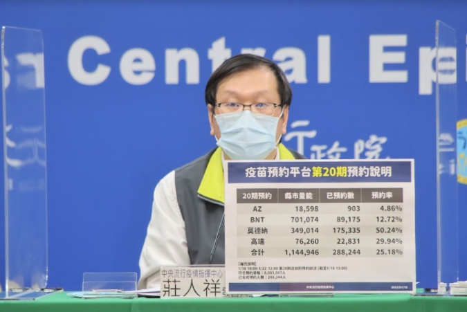 中央流行疫情指揮中心指揮官莊人祥。 圖：中央流行疫情指揮中心/提供