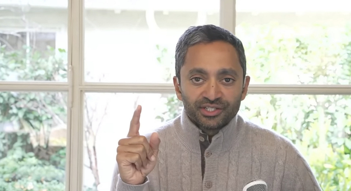 美國NBA金州勇士隊老闆查馬斯·帕里亞畢提亞（Chamath Palihapitiya）。 圖：擷取自查馬斯·帕里亞畢提亞 podcast「ALL-In」YouTube片段
