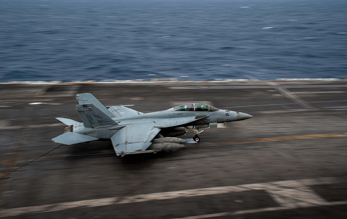 美軍F/A-18F「超級大黃蜂」戰鬥機。 圖：翻攝U.S. Pacific Fleet臉書