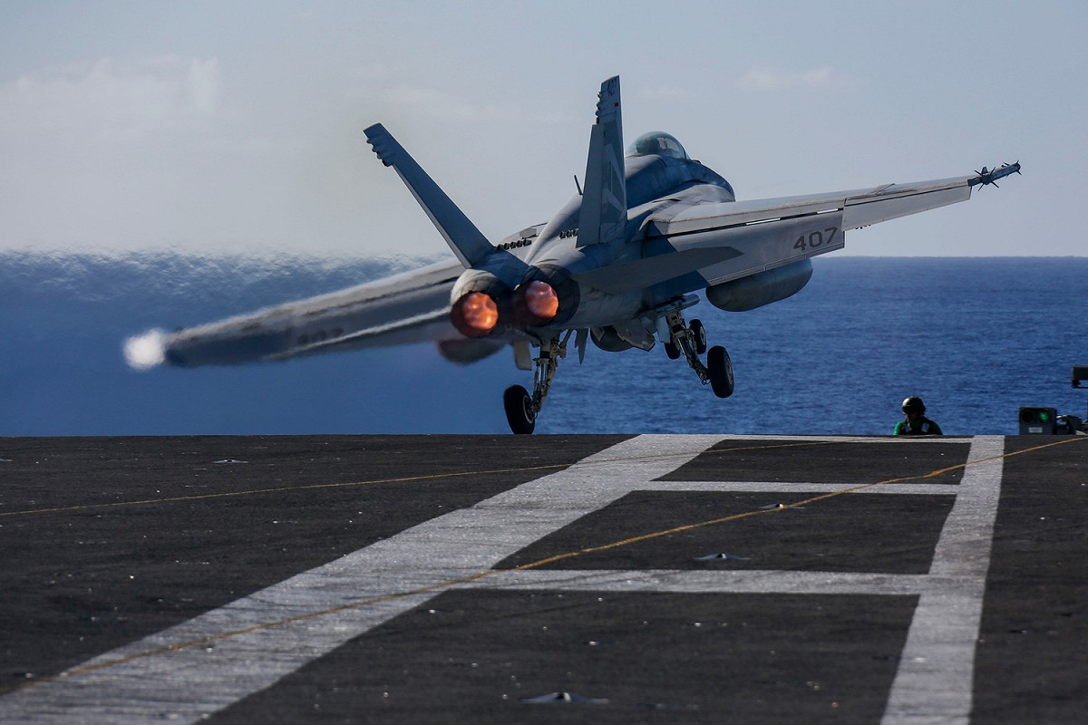美國「超級大黃蜂」戰鬥機。（F／A－18E示意圖） 圖：翻攝U.S. Pacific Fleet臉書（資料照）