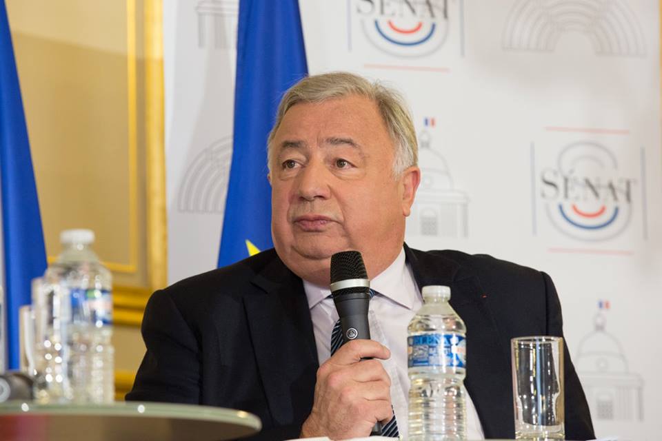 法國參議院院長Gérard Larcher提出缺席過多就減薪的計畫，成功提高參議院的出席率。 圖：翻攝Gérard Larcher臉書