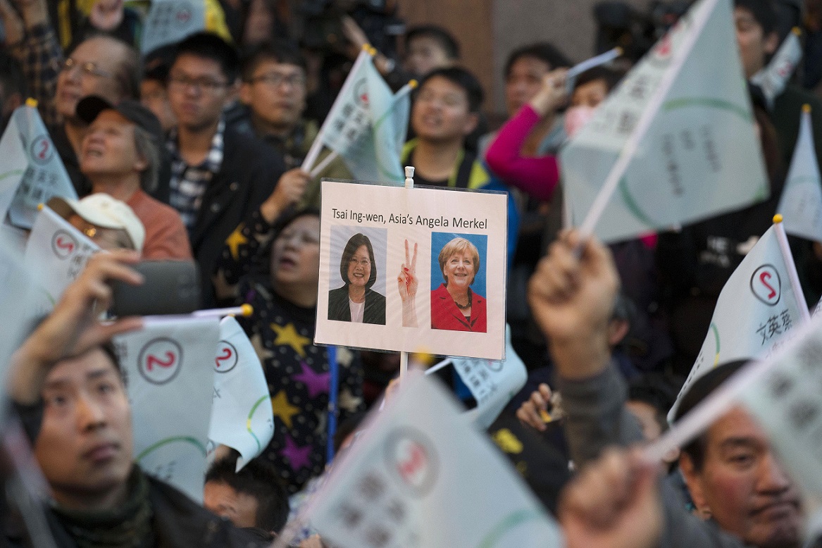 民進黨在2016大選，獲得史上最全面的勝利。 圖：達志影像/美聯社