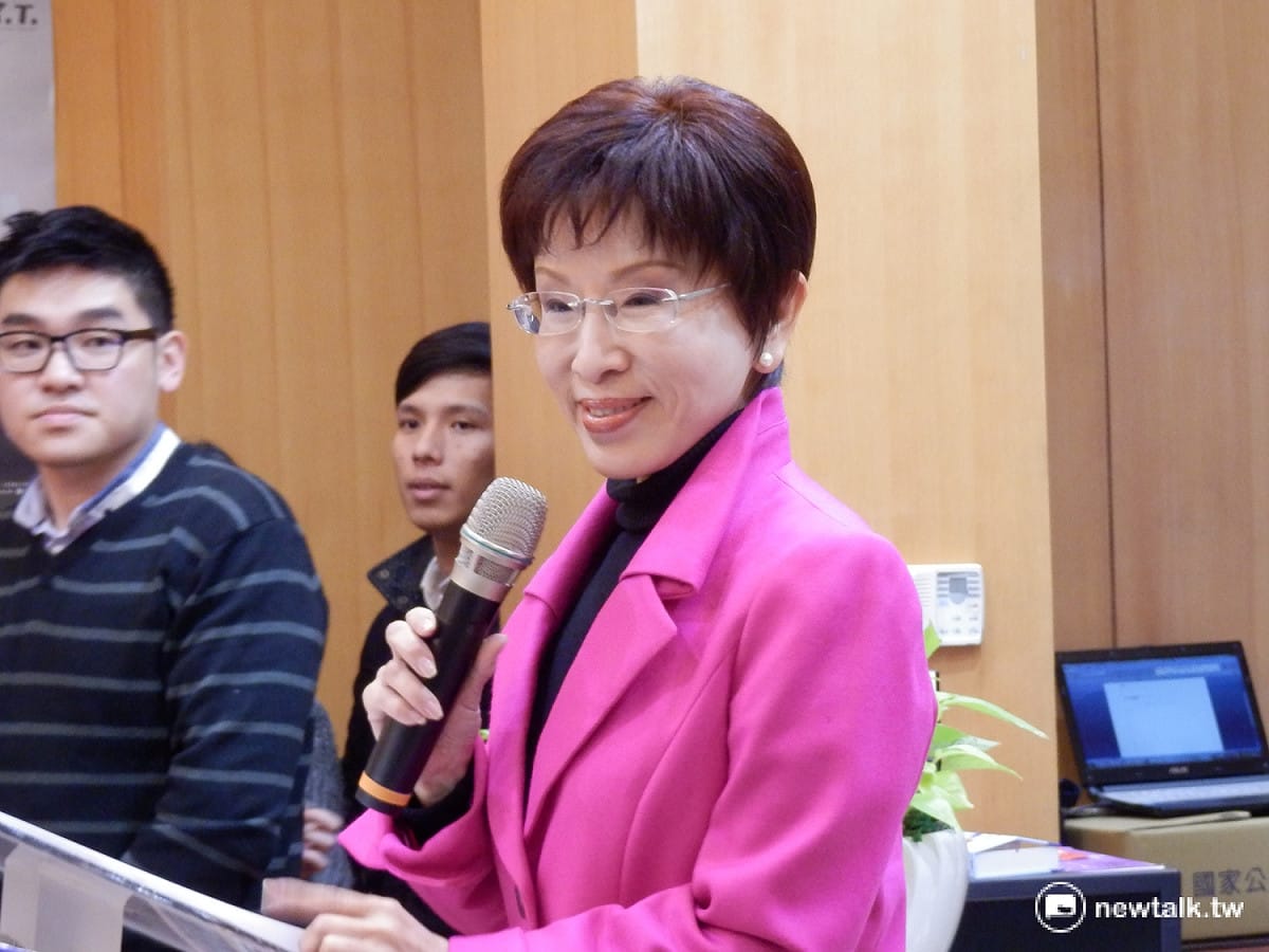 立法院副院長洪秀柱20日宣布參選國民黨黨主席選舉。 圖：符芳碩/攝
