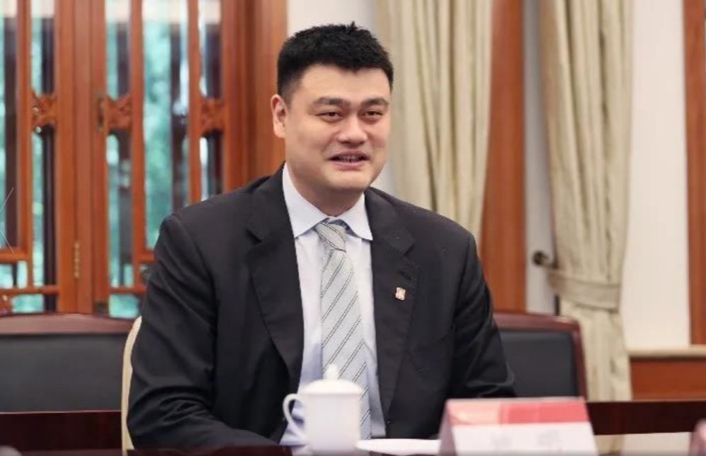 中國籃球協會主席姚明（圖）稱要邀NBA球星坎特到中國看看。 圖：翻攝自中國籃球協會