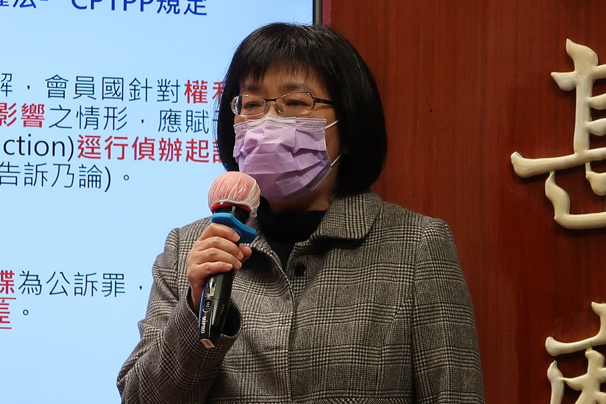 經濟部智慧財產局副局長張玉英 圖：林朝億/攝