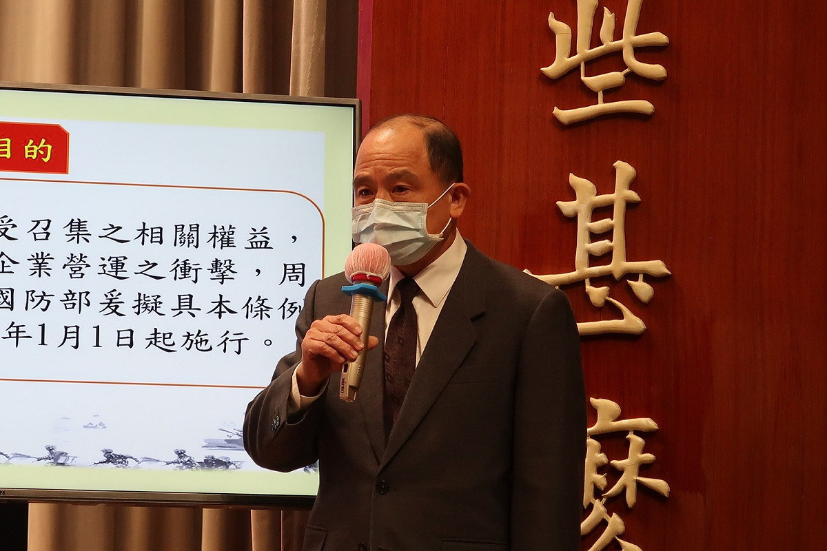 國防部全民動員署署長白捷隆 圖：林朝億/攝