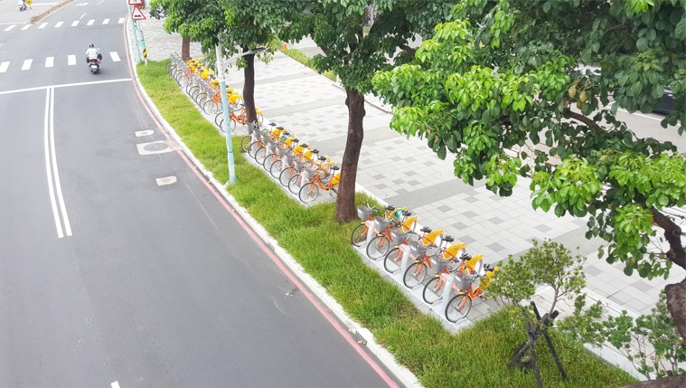 板橋台藝大周邊環境改造計畫-林蔭步道。 圖：新北市城鄉局提供