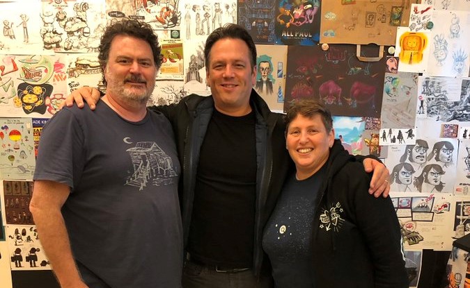 Xbox負責人Phil Spencer（圖中）承諾《決勝時刻》將留在PlayStation平台。 圖：翻攝自Phil Spencer推特