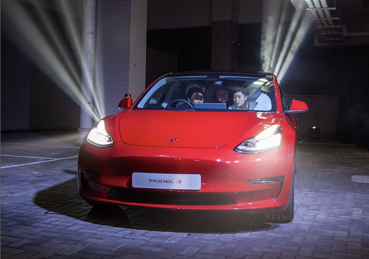 特斯拉申請音頻產品商標。（示意圖：Tesla Model 3） 圖：取自Tesla Instagram
