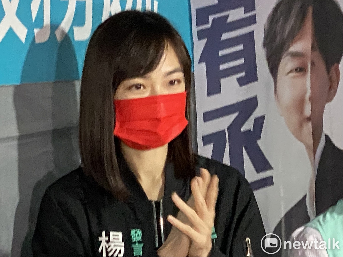 民眾黨松山信義區議員參選人楊寶楨。 圖：周煊惠 / 攝
