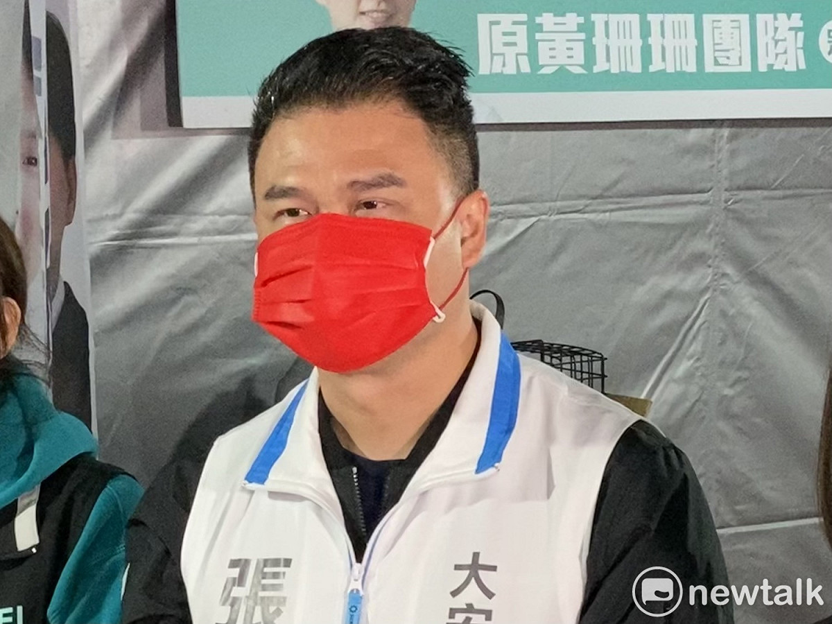 民眾黨大安文山區議員參選人張志豪。 圖：周煊惠 / 攝