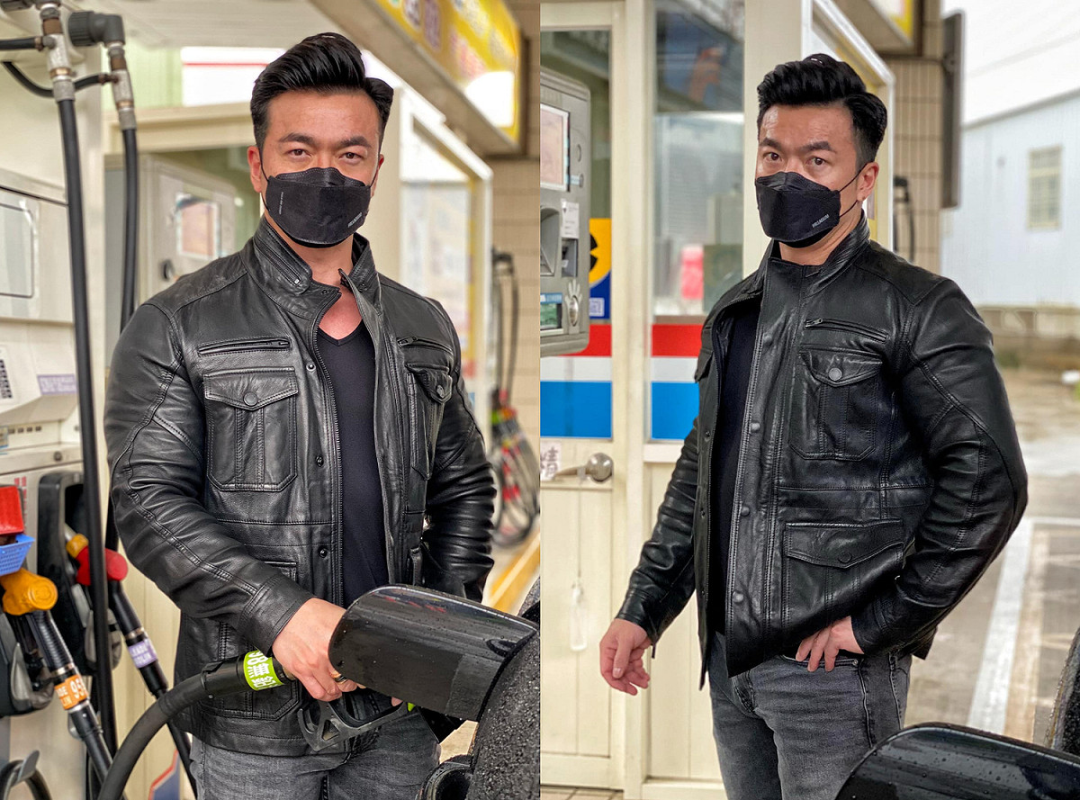 李沛旭昨(21)日PO出在加油站拍的照片，但卻遭網友警告「加油站用手機拍照很危險」。 圖：翻攝自李沛旭臉書