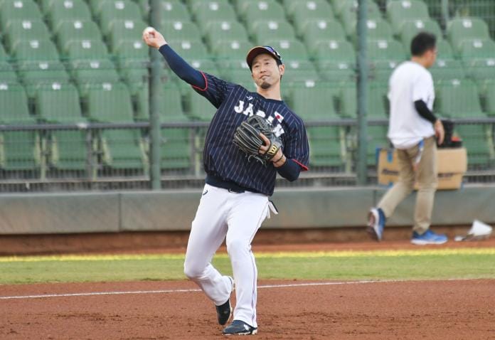 ▲世界棒球12強日本隊內野手外崎修汰。 （圖／記者葉政勳攝 , 2019.11.07）