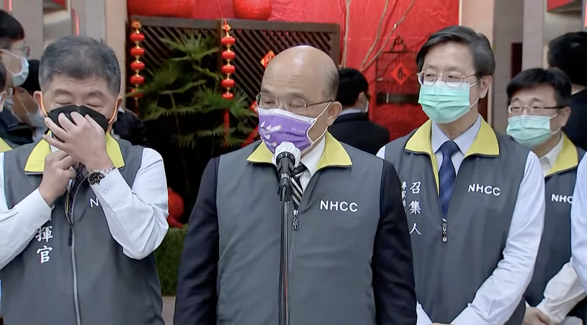 行政院長蘇貞昌。 圖：翻攝直播畫面