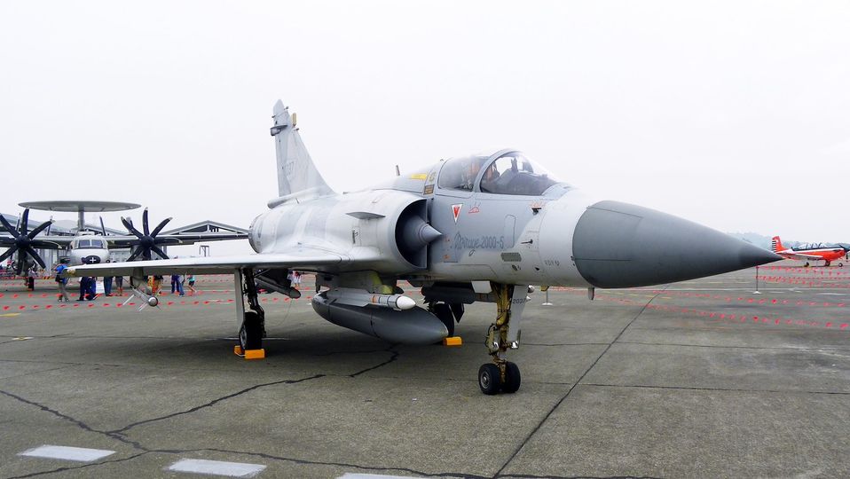 位於新竹基地的幻象戰機。 圖：翻攝自中華民國空軍臉書