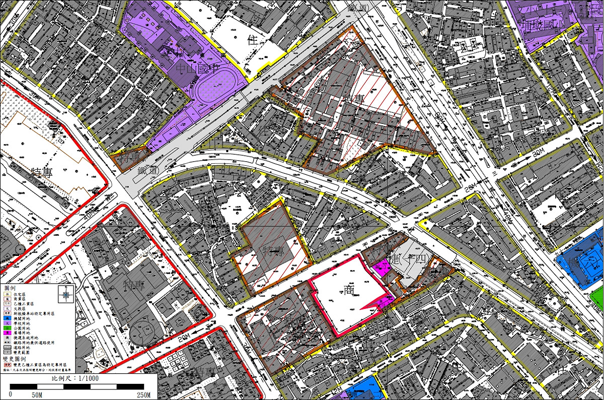 大新板工業區變更示意圖。 圖：新北市都更處提供