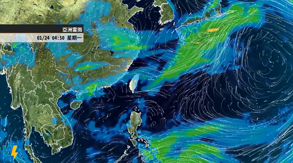 彭啟明表示昨晚開始有一波水氣，週二會減緩，週三週四將是好天氣。 圖：翻攝自氣象達人彭啟明臉書