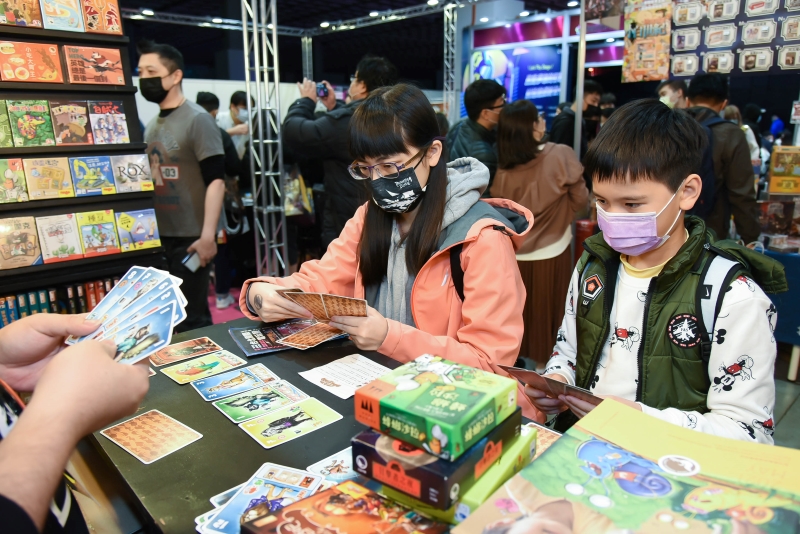 2022 台北國際電玩展桌遊樂園今年共有23家企業 圖：台北市電腦公會/提供
