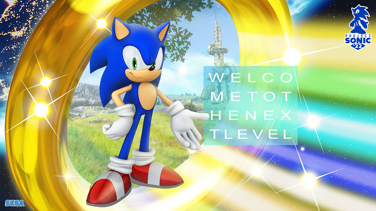 SEGA代表性角色「索尼克」於2022年內的關鍵訊息為「Project Sonic’ 22」，「2022年除了發售遊戲新作品《索尼克未知邊境》之外，還預計推出電影《音速小子2》等許多企劃。 圖：SEGA提供