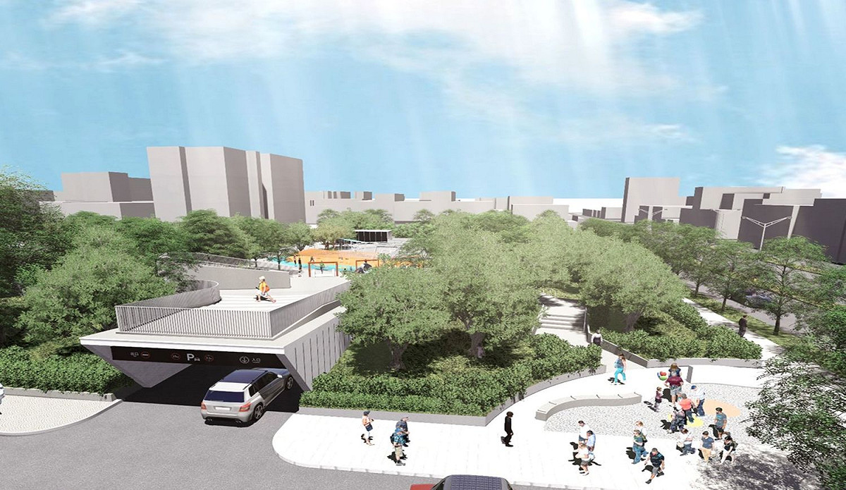 幸福公園停車場開始試營運。 圖：屏東縣政府提供
