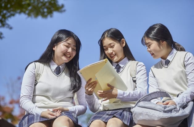 韓國的中學生。 圖 : 翻攝自環球網