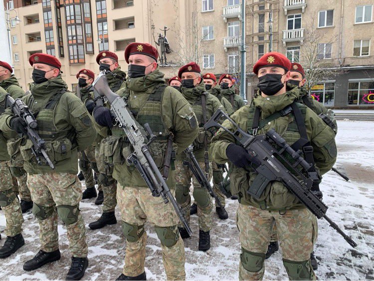 立陶宛軍隊 圖：翻攝自立陶宛國防部推特