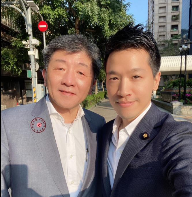 何志偉今天宣布成立「陳時中北區後援會」，力挺陳時中參選北市長。 圖:何志偉臉書
