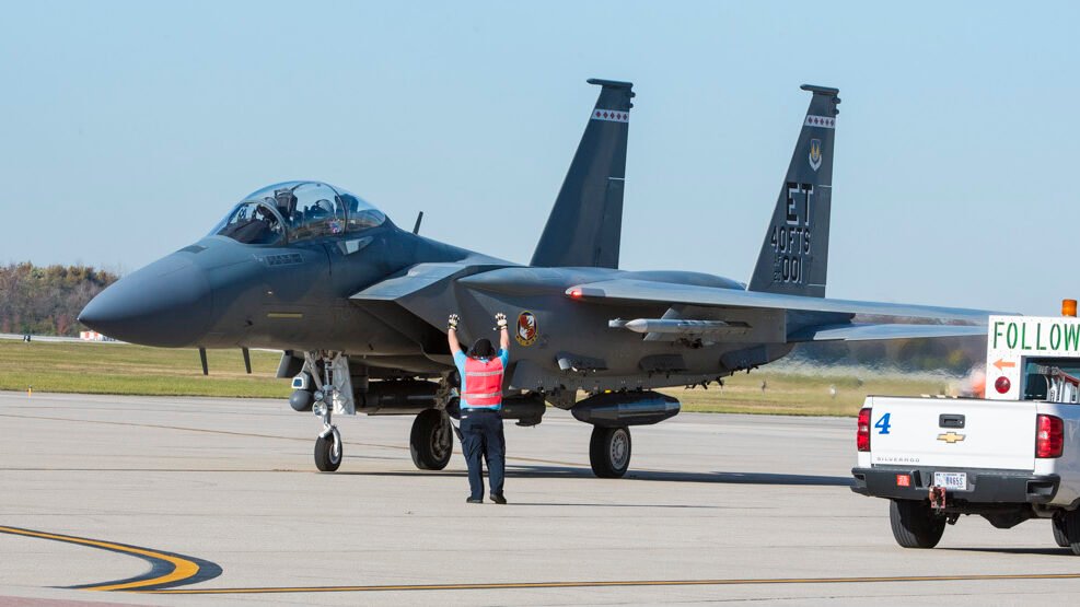 美國國務院10日批准軍售印尼36架F-15EX戰機及附件裝備。圖為美軍F-15EX戰機。 圖：翻攝US  Air Force (資料照)