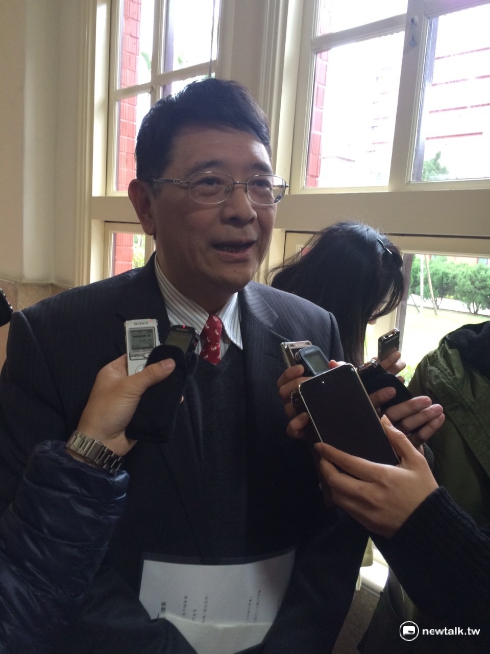 立法院秘書長林志嘉17日接受媒體聯訪。 圖：符芳碩/攝