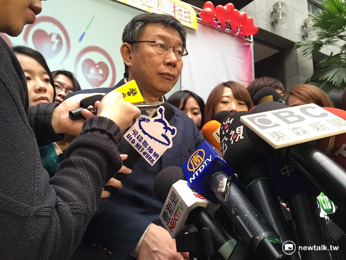 台北市長柯文哲18日上午受訪。    圖：新頭殼資料照片