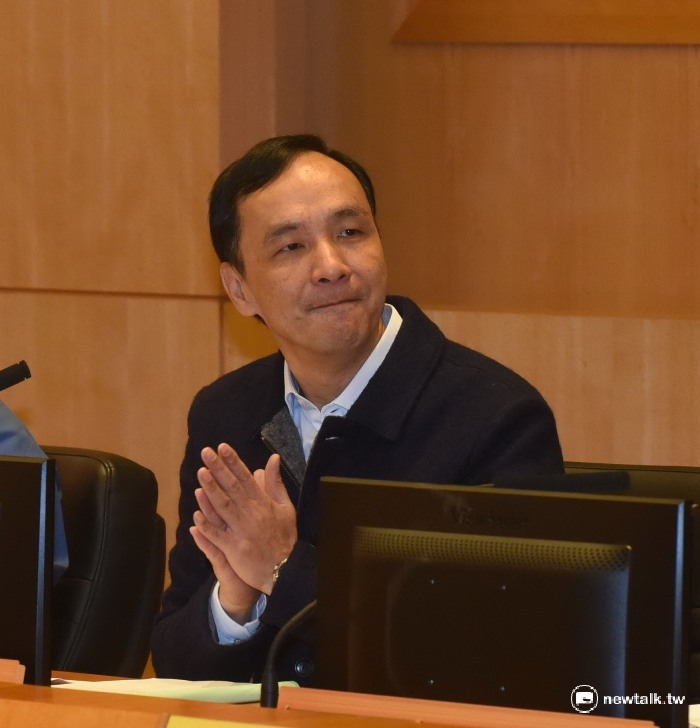 新北市長朱立倫1日強調，新北市絕對不能夠接受核一廠成為核廢料的處置場！ 圖：陳冠廷/攝