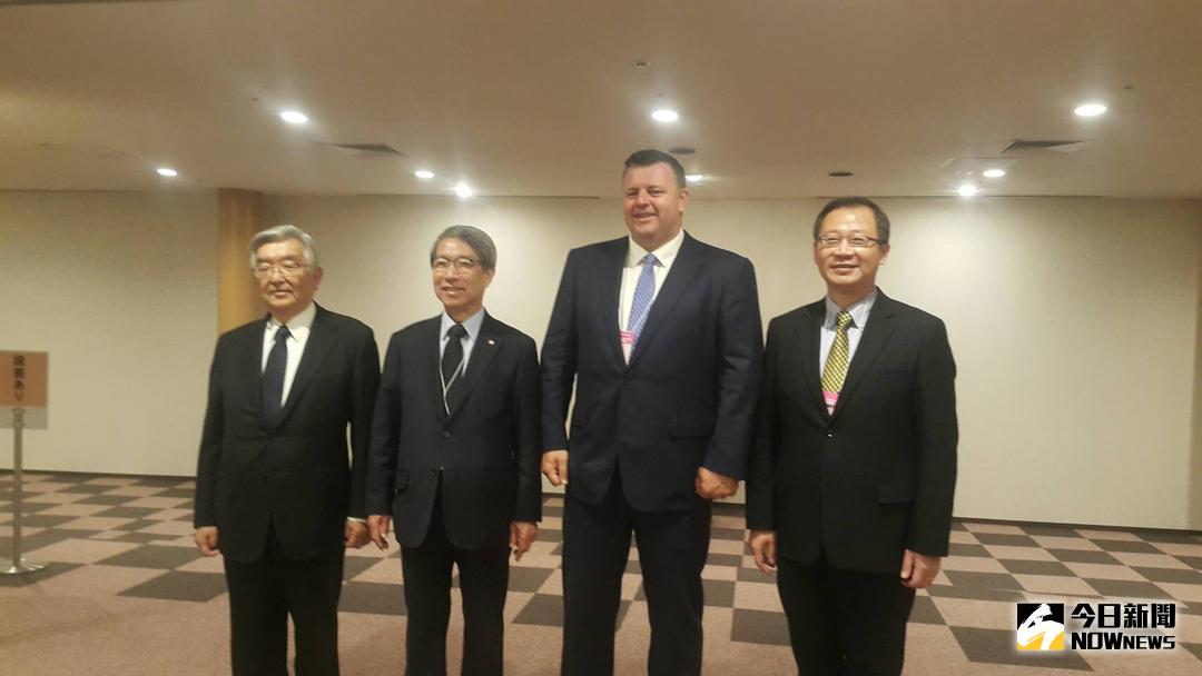 ▲日本職棒聯盟會長齊藤惇（最左） 圖／中華職棒提供