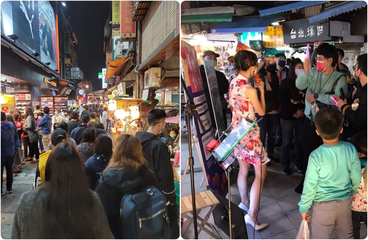 ▲士林夜市近幾日因為2022台北燈節，人潮擠爆現場讓網友驚呼好久沒看到過這景象。 圖／翻攝自士林夜市商圈 Shilin Night Market臉書
