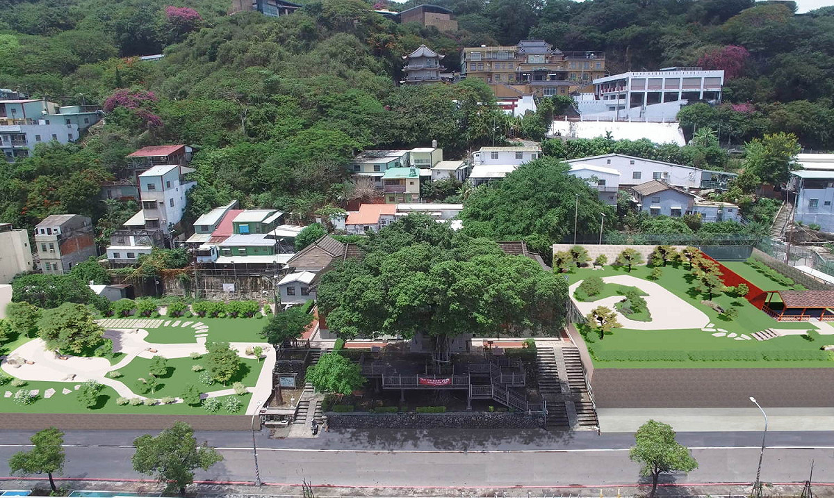 取得周邊土地管理權後，武德殿將發展文化園區。 圖：高雄市文化局提供