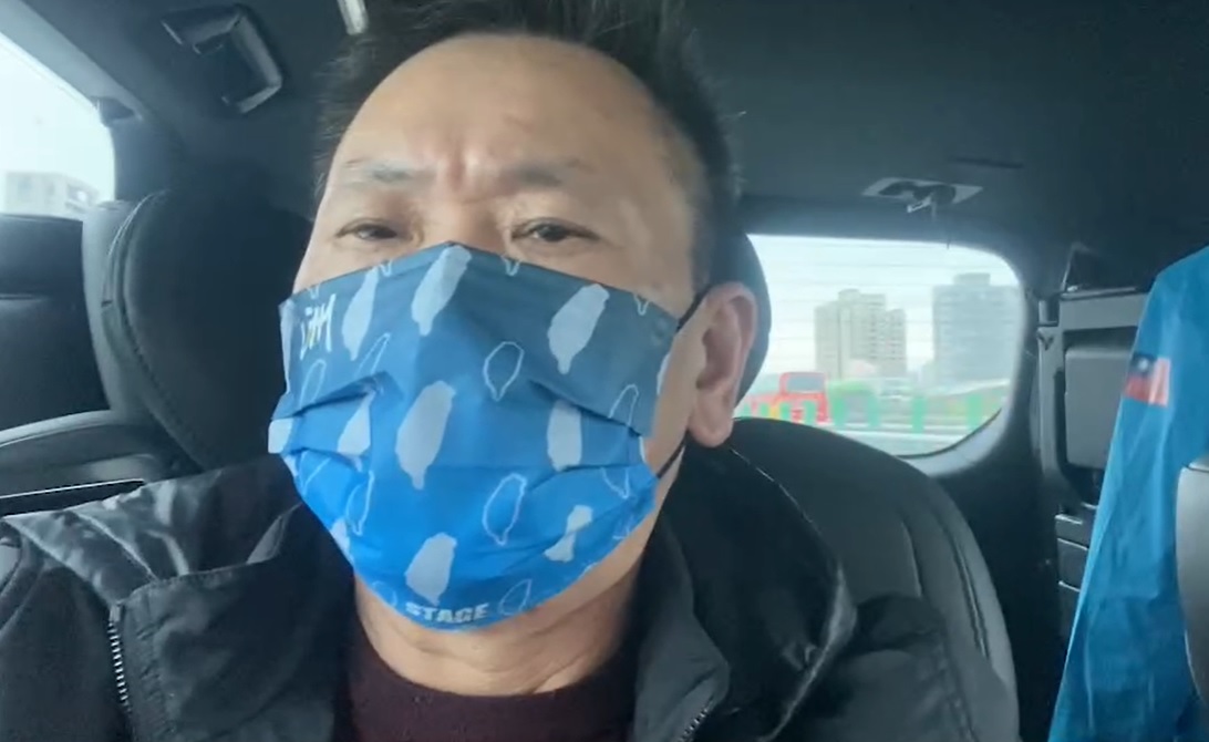 國民黨立委林為洲自錄影片給媒體，回應有關被點名「暗獨」一事。 圖：林為洲/提供