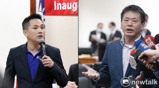 中國官媒《人民政協報》點名國民黨立委林為洲、陳以信是暗地裡與民進黨合流的暗獨人士。 左圖：謝孟華攝、右圖：張良一攝（新頭殼合成)