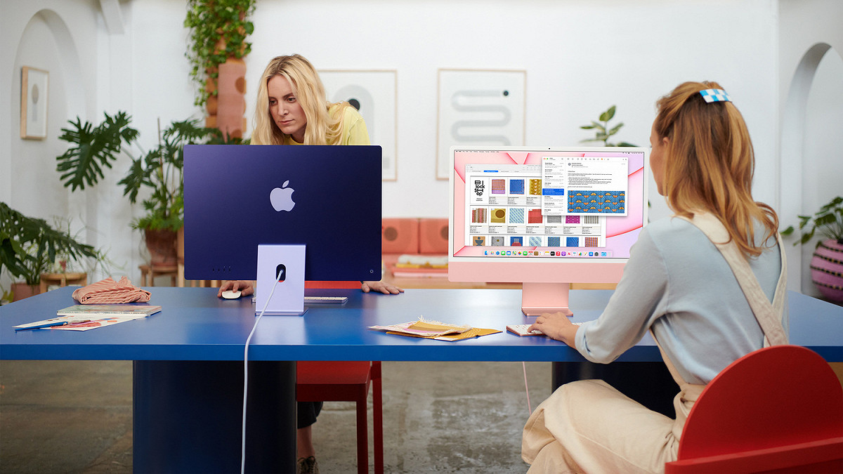 傳蘋果將推出平價版螢幕產品，Thunderbolt會再次上市。（示意圖：iMac） 圖：取自蘋果官網