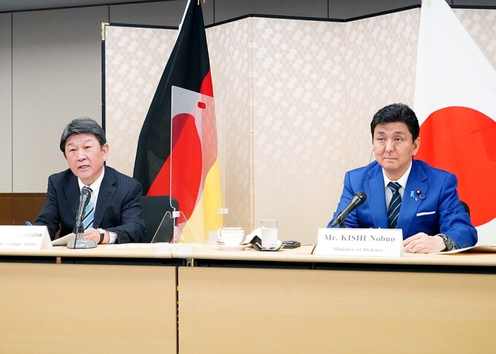 德國有意將與日本之間的「2+2會談」擴大到總理與財長層級 圖：翻攝自日本外務省推特
