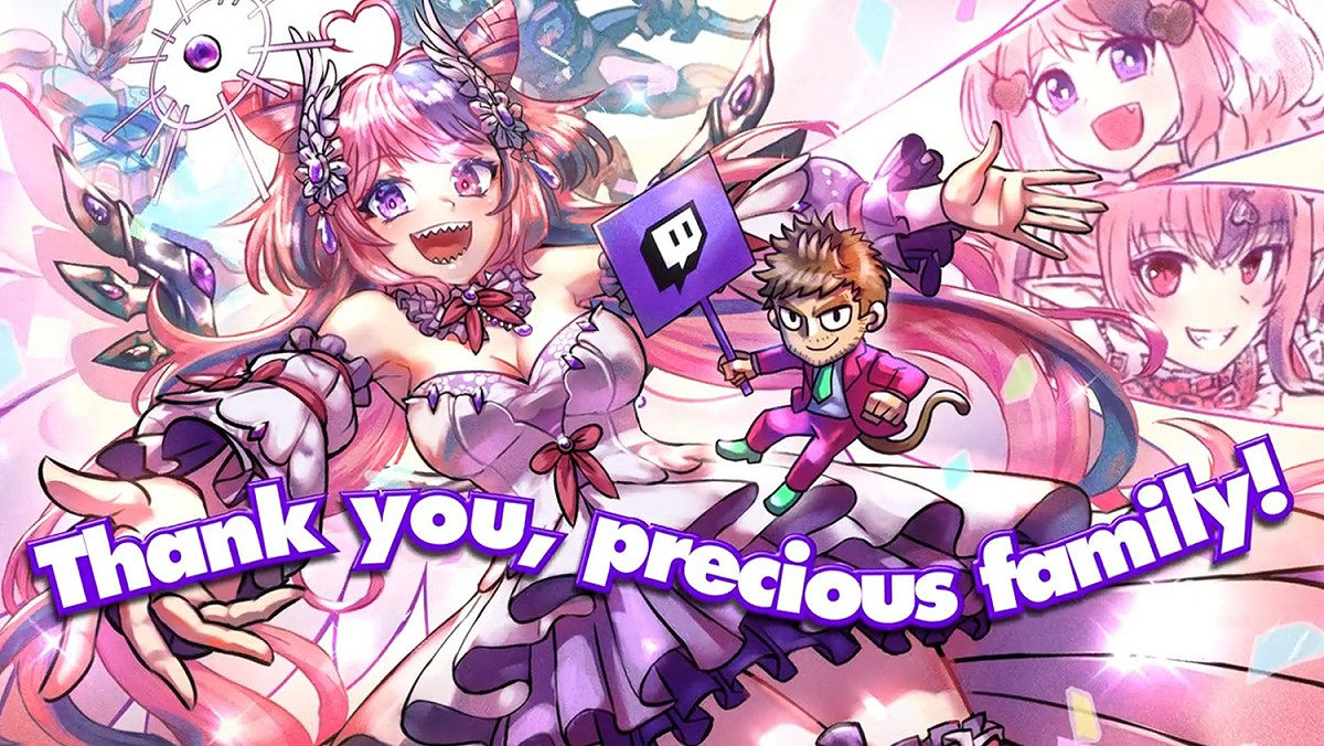 VTuber Ironmouse 昨（15）晚以 7.5 萬的訂閱數成為 Twitch 訂閱數最高的女性實況主 圖：翻攝自 *ironmouse*VSHOJO* 推特