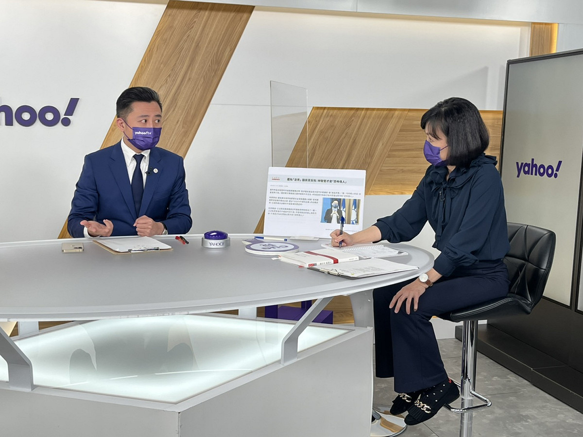 新竹市長林智堅接受王時齊《齊有此理》專訪。 圖：新竹市政府提供