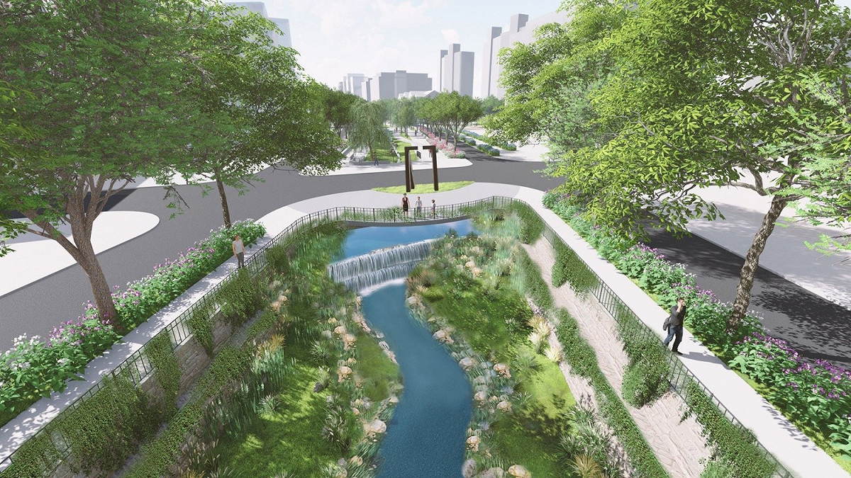 從「水」與「文化」的角度，找回並創建屬於貴子坑溪的獨特個性與魅力。 圖：新北市水利局提供