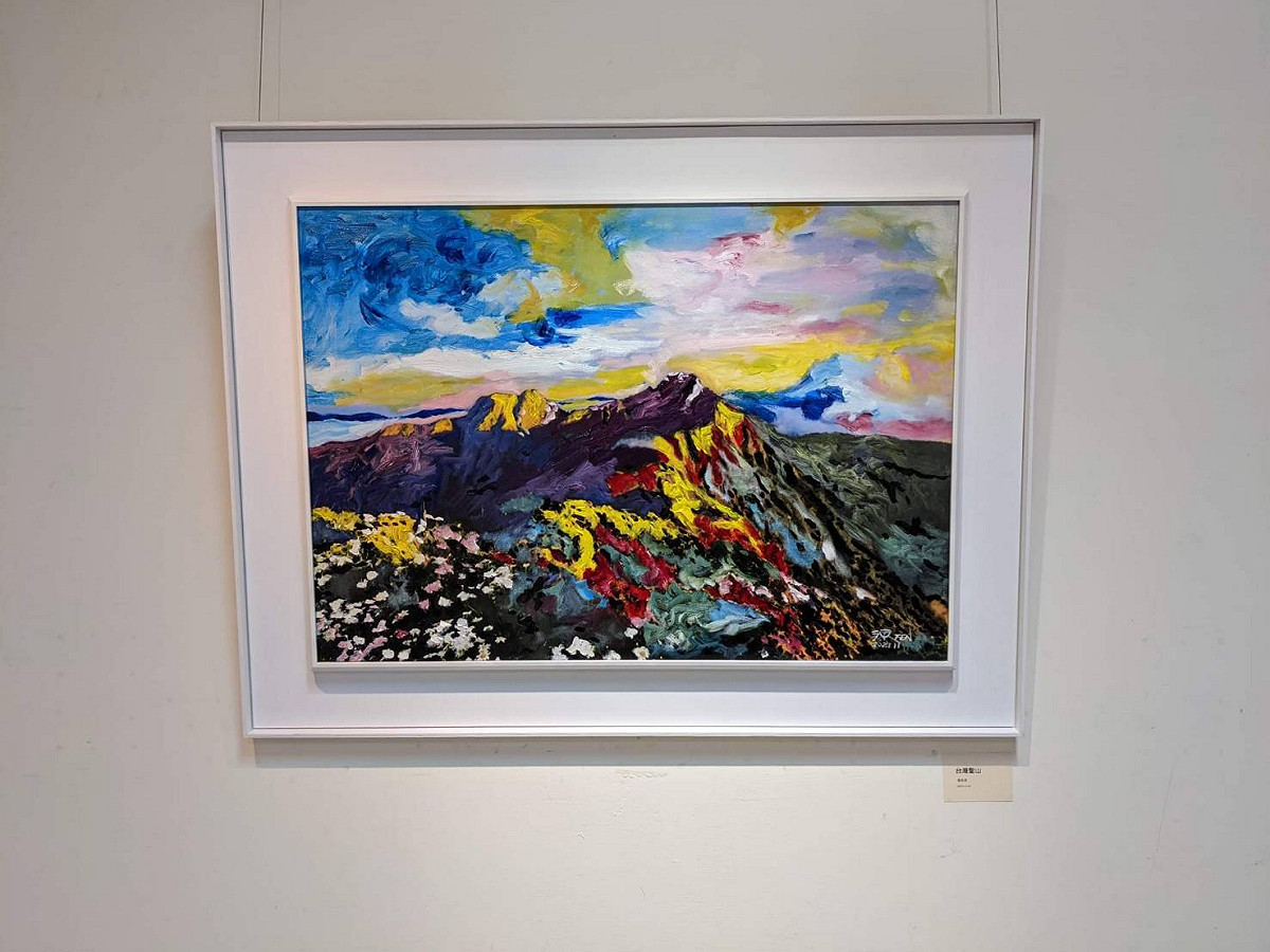 知名建築師羅榮源辦以台灣形象為主題的油畫特展。 圖 : 羅榮源 / 提供