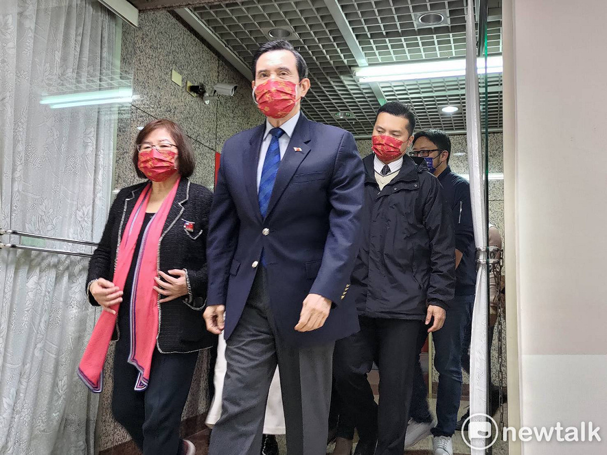 前總統馬英九出席國民黨台北市黨部團拜。 圖：黃建豪 / 攝（資料照片）