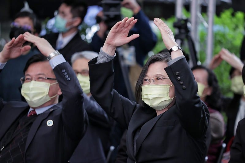 蔡英文總統今（18）日下午出席「2022世界母語日：國家語言文化生活節開幕記者會」活動。 圖：總統府提供