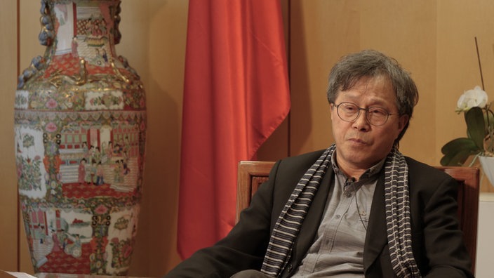 駐德代表謝志偉接受德媒《運動新聞》訪問，表示如果可以選擇，99%台人要以「台灣」的名義參與國際組織。 圖：翻攝自德國《運動新聞》