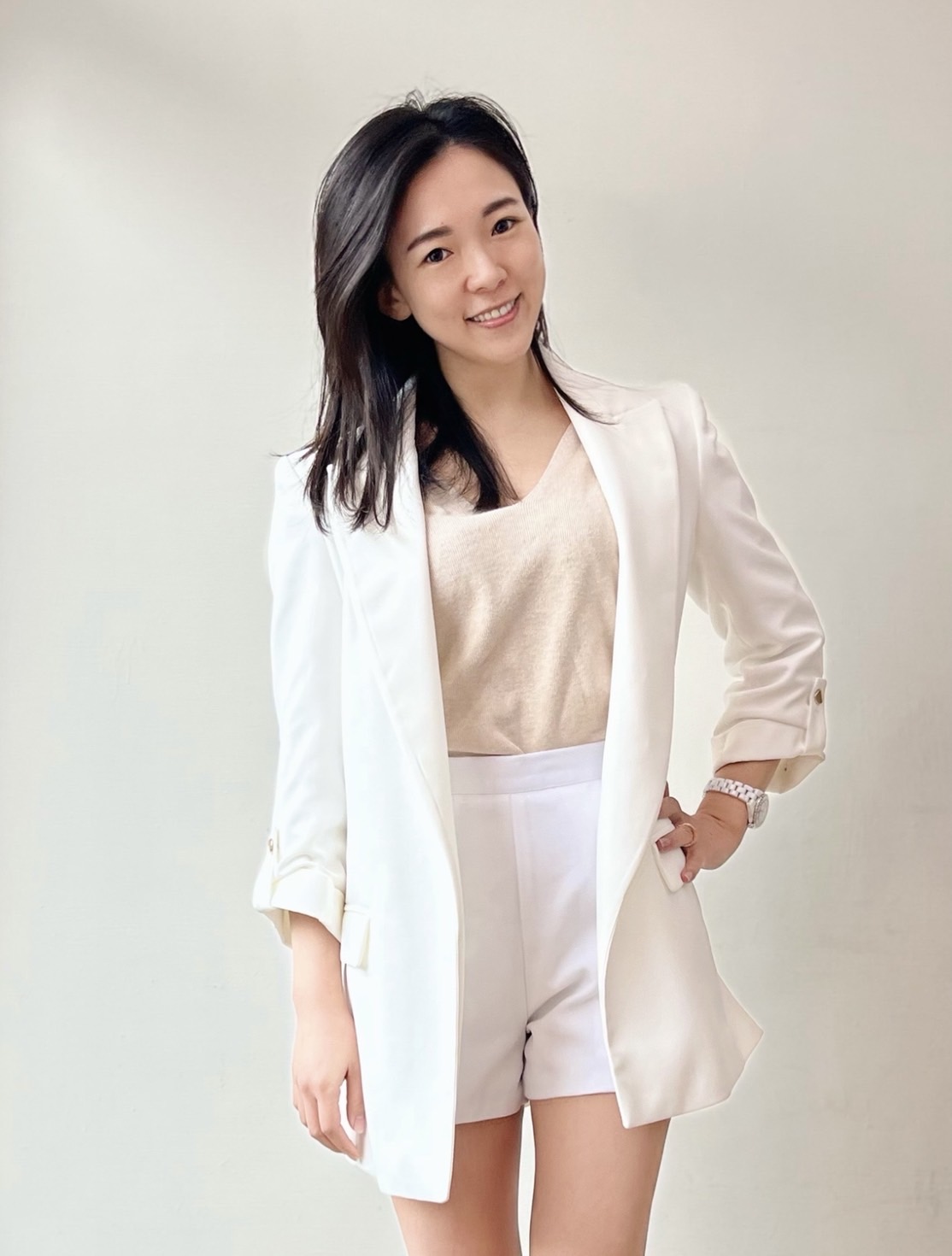 國民黨籍市議員參選人白喬茵譏。