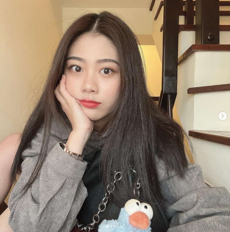 松鼠學妹因清新外表和活潑性格，吸引許多粉絲。 圖：翻攝自IG/hxy_0817